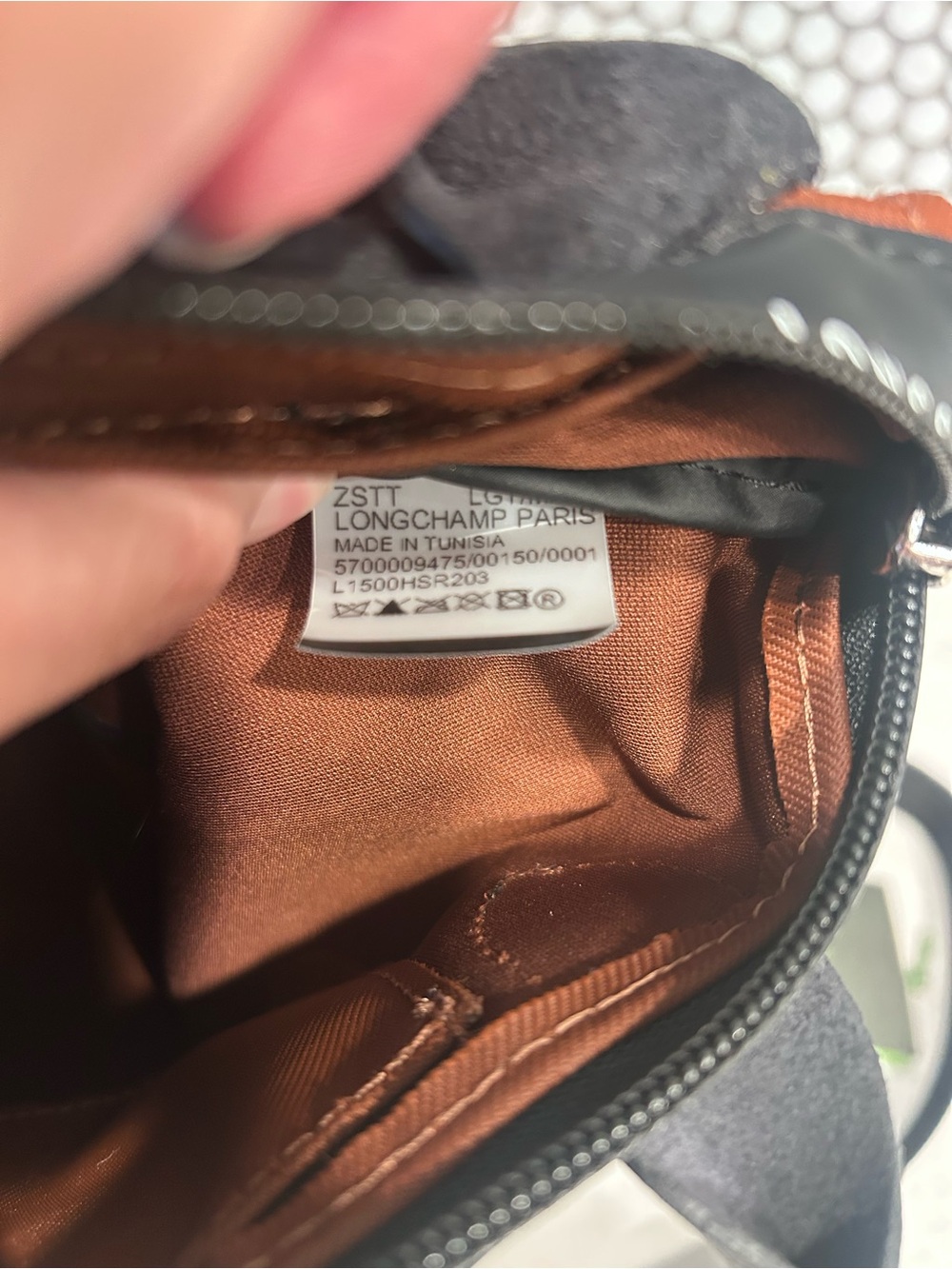 Authentic Longchamp Le Pliage Energy XS Crossbody Chocolate - Picture 7 of 12
